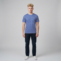 Striped Blue Crewneck Tee
