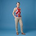 Union Jack Lightweight Scarf — British Flag Cotton Wrap for Travel, Events & Pride