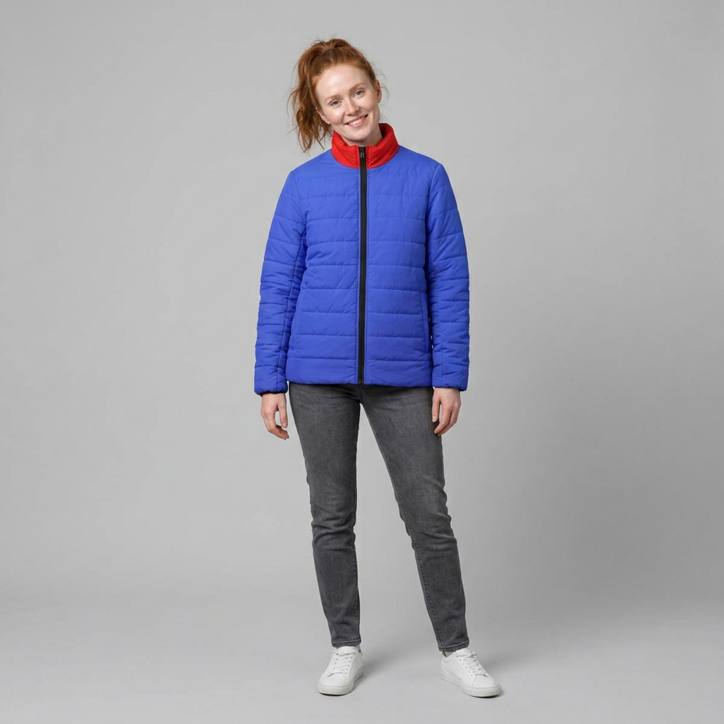 Women’s Puffer Jacket — Lightweight Quilted Cold-Weather Coat