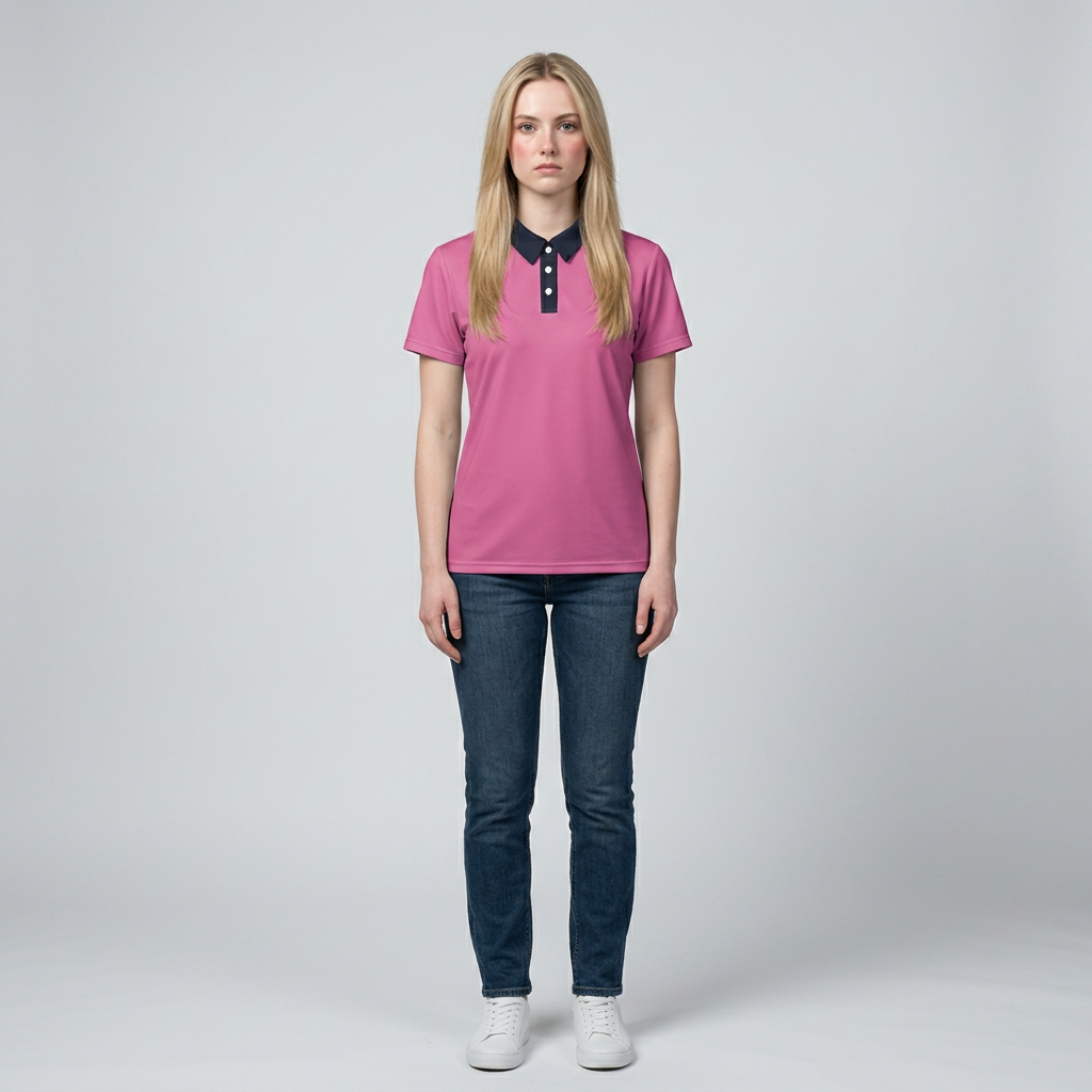 Pink Polo Shirt — Classic Short-Sleeve Casual Polo for Men & Women