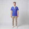 Blue Gradient Polo Shirt — Casual Men's Women's Athletic Polo
