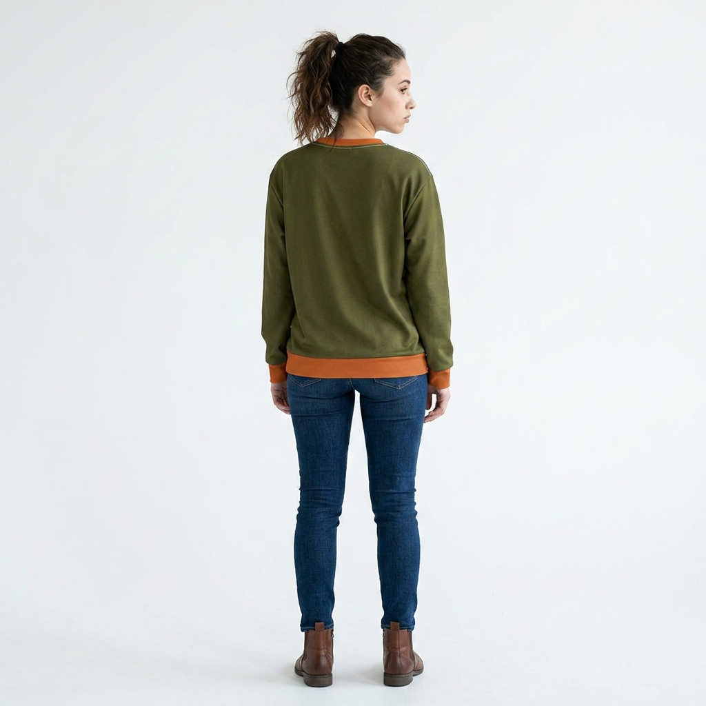 Olive & Rust Crewneck Sweatshirt