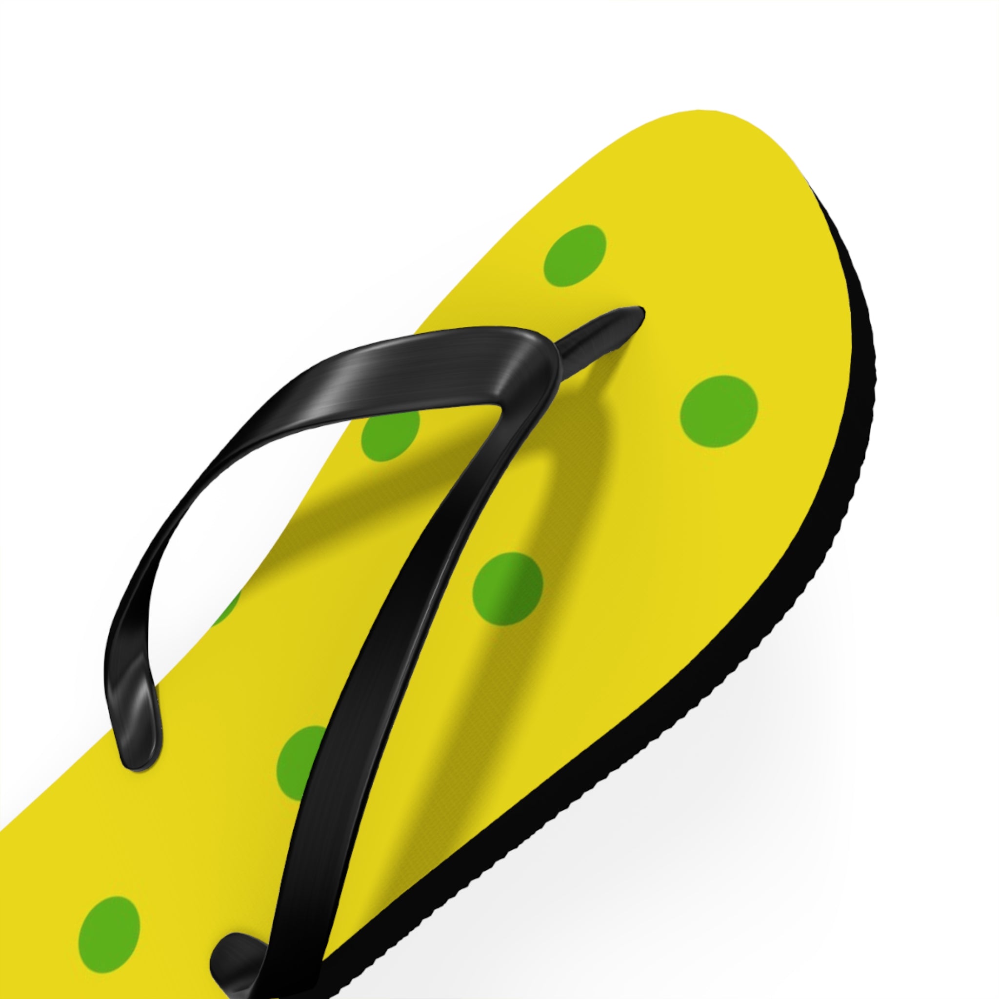 Yellow Polka Dot Flip Flops – Fun Summer Beach Sandals