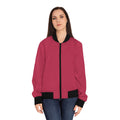 Women's Rose Bomber Jacket — Lightweight Bomber