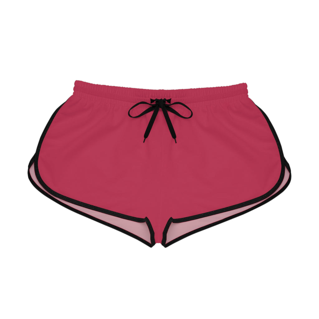 Berry Rose Relaxed Women's Shorts — Lightweight Lounge & Athletic Runner Shorts