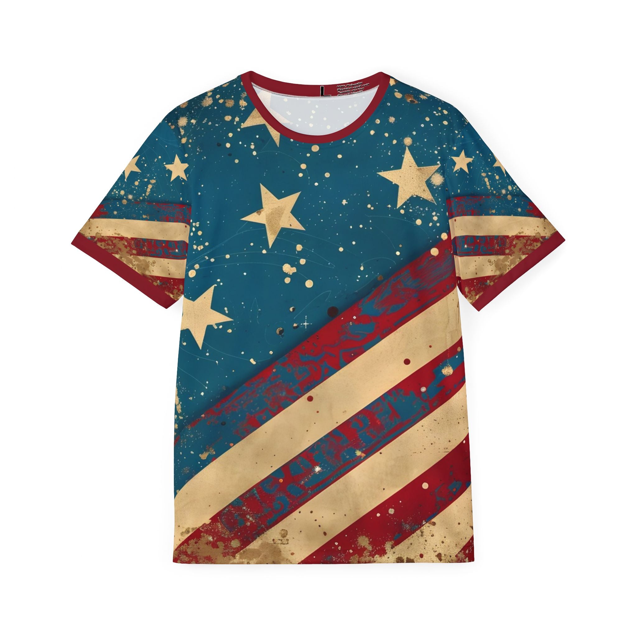 Vintage American Flag Sports Jersey