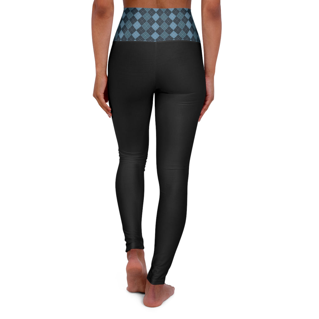 Black leggings with 'Throttlehead' branding on a white background