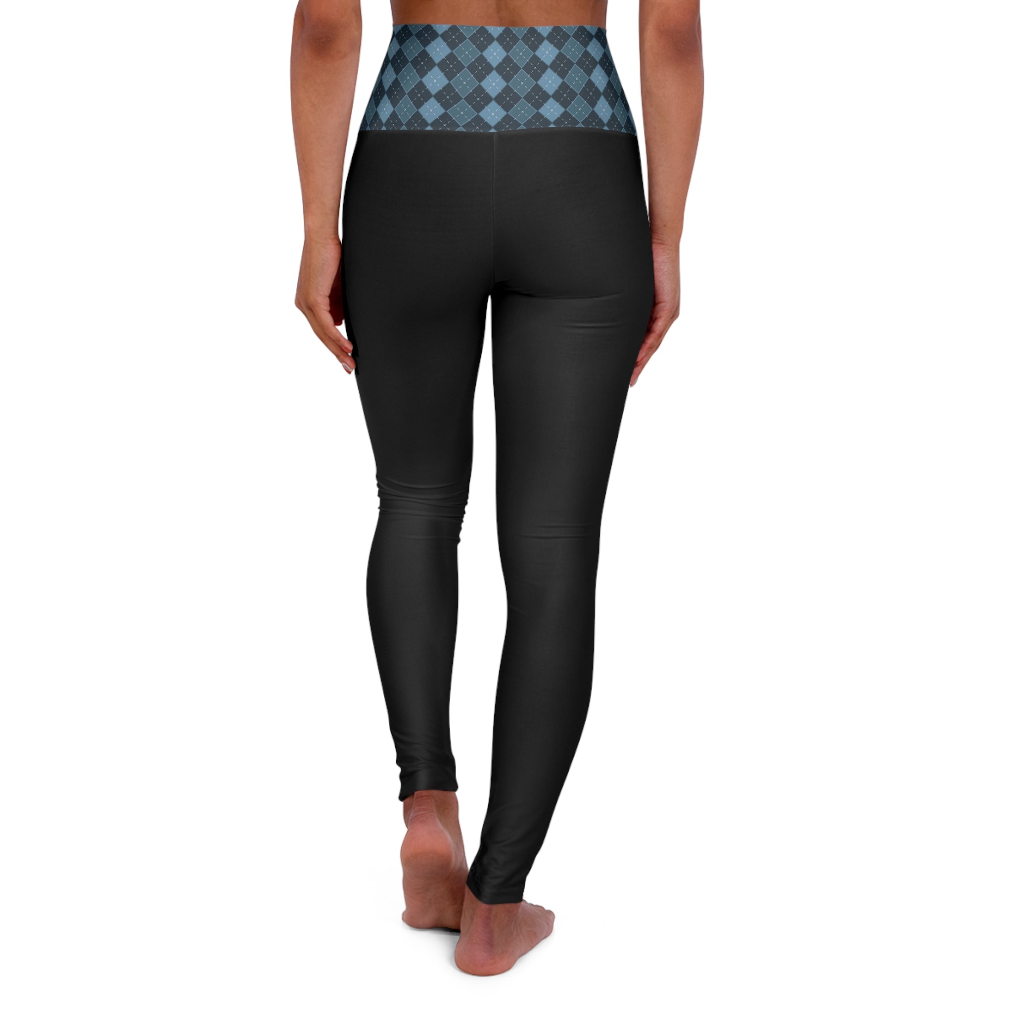Black leggings with 'Throttlehead' branding on a white background