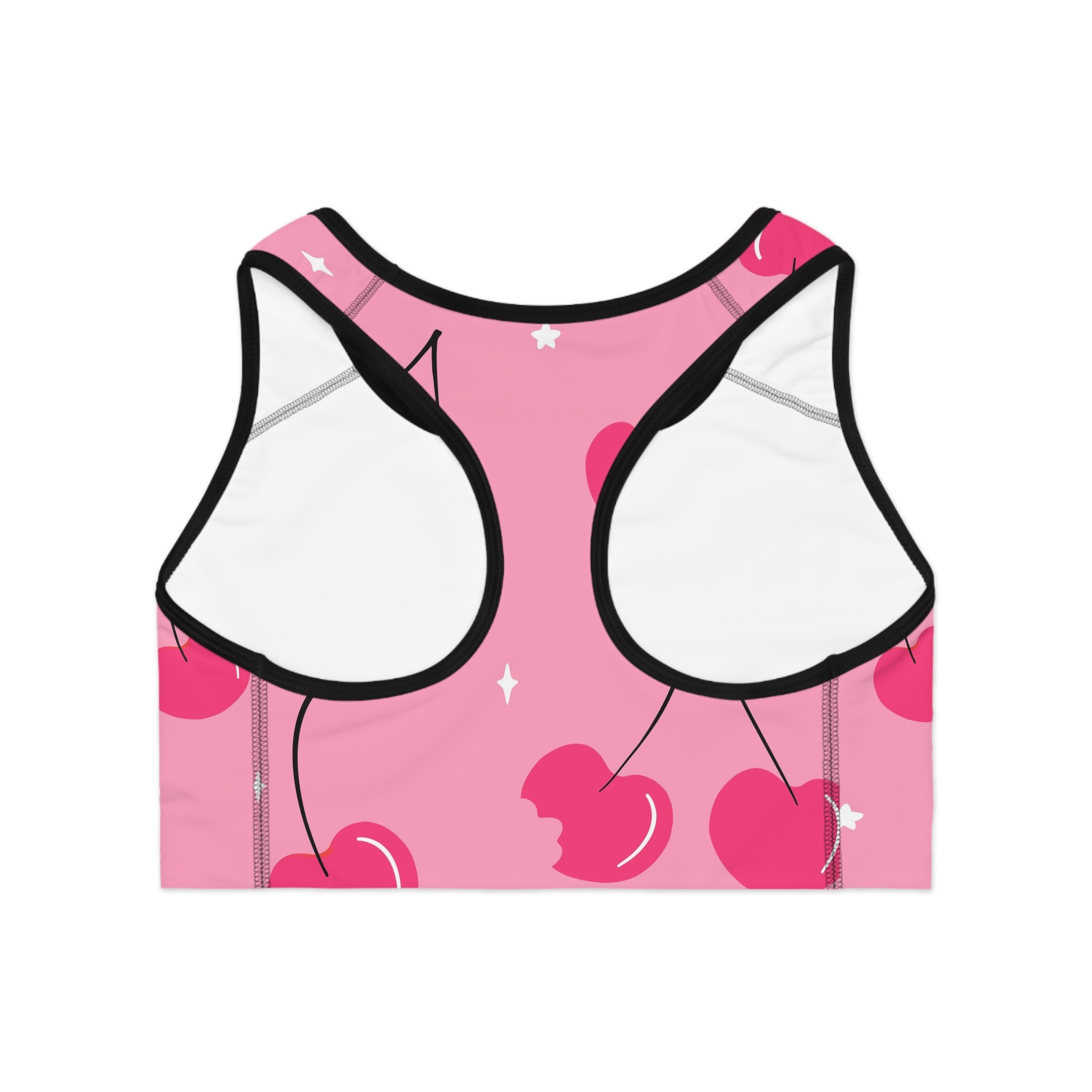 Cherry Graphic Sports Bra