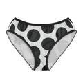 Polka Dot Bikini-Style Briefs — Black & White Retro Spot Underwear