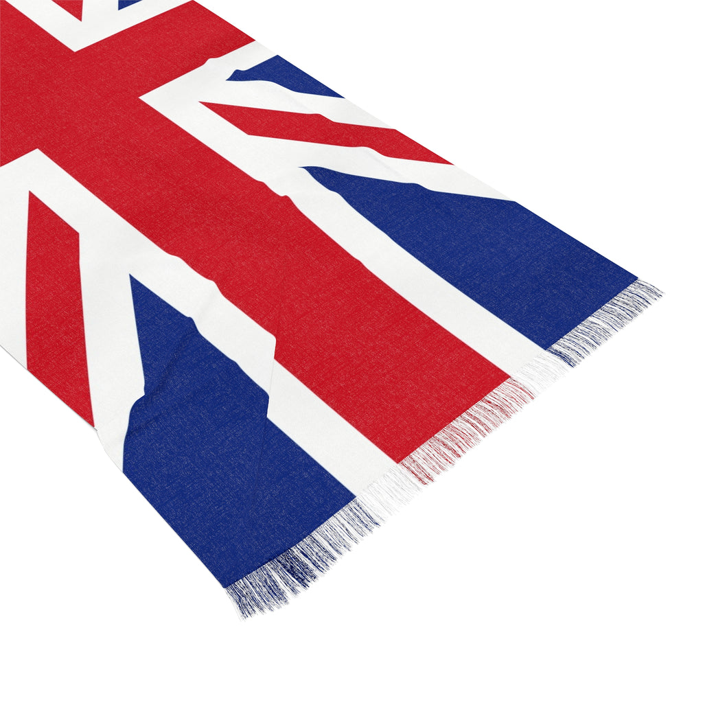 Union Jack Lightweight Scarf — British Flag Cotton Wrap for Travel, Events & Pride