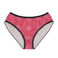 Rose Mandala Women's Briefs — Pink Lace-Trimmed All-Over-Print Underwear
