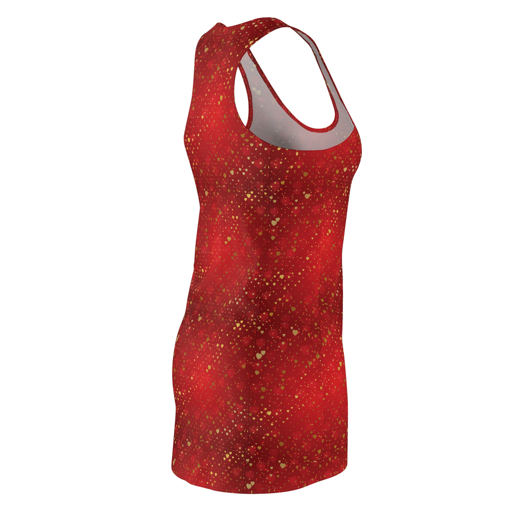 Gold Heart Pattern Dress