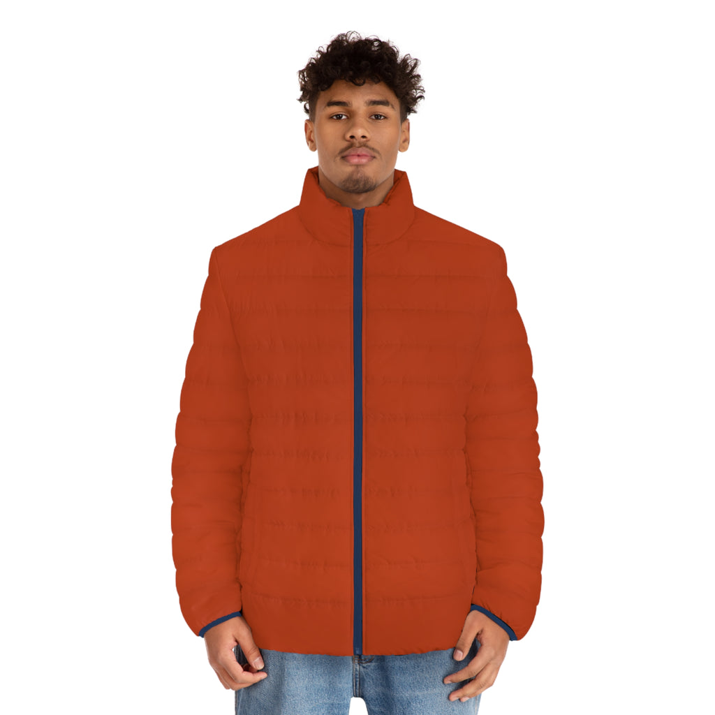 Men's Rust Puffer Jacket – Lightweight Quilted Outerwear