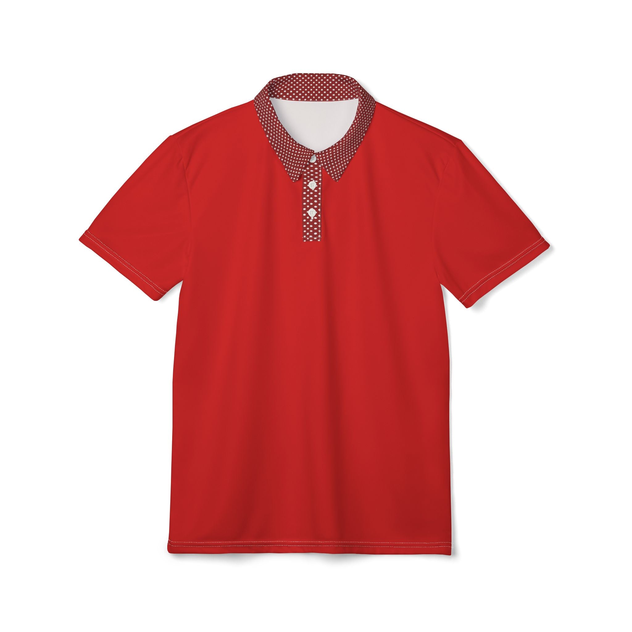 Red Polo Shirt — Classic Short-Sleeve Collared Tee
