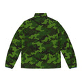 Green Camo Pattern Puffer Jacket | Camouflage Outerwear