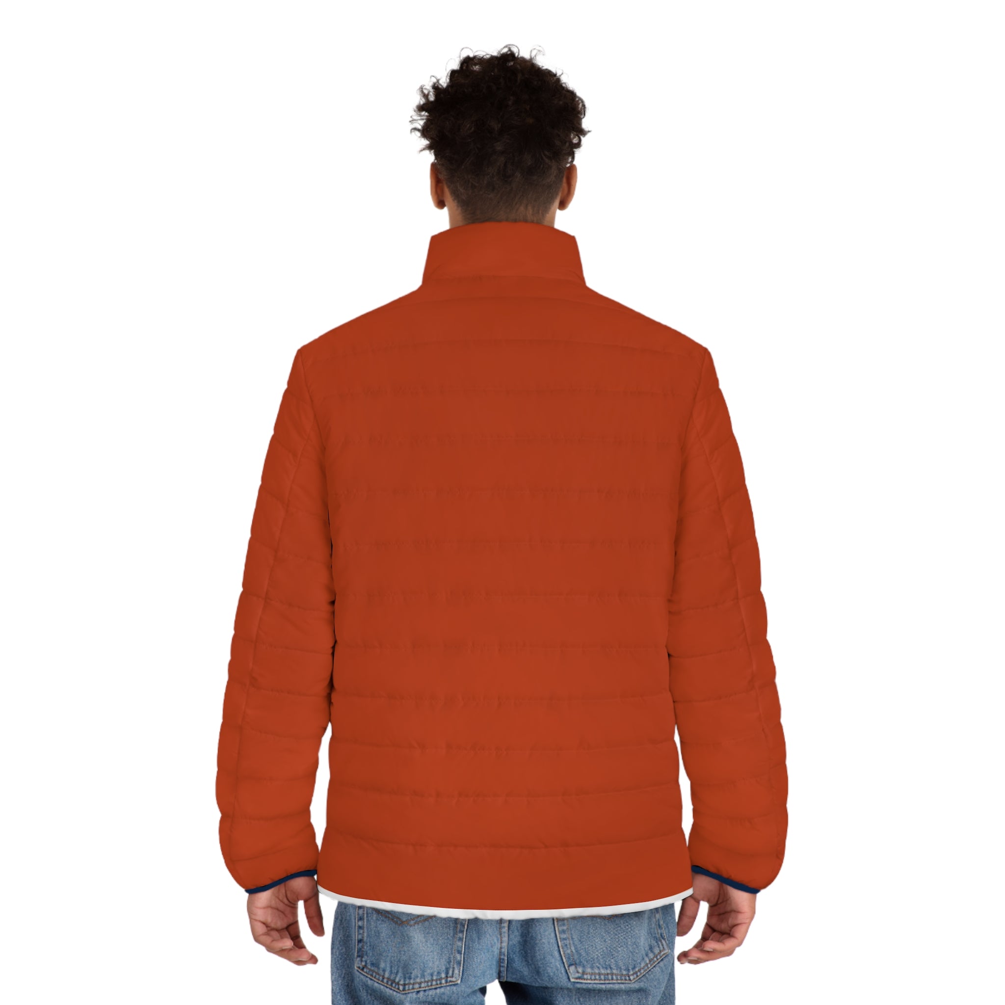 Men's Rust Puffer Jacket – Lightweight Quilted Outerwear