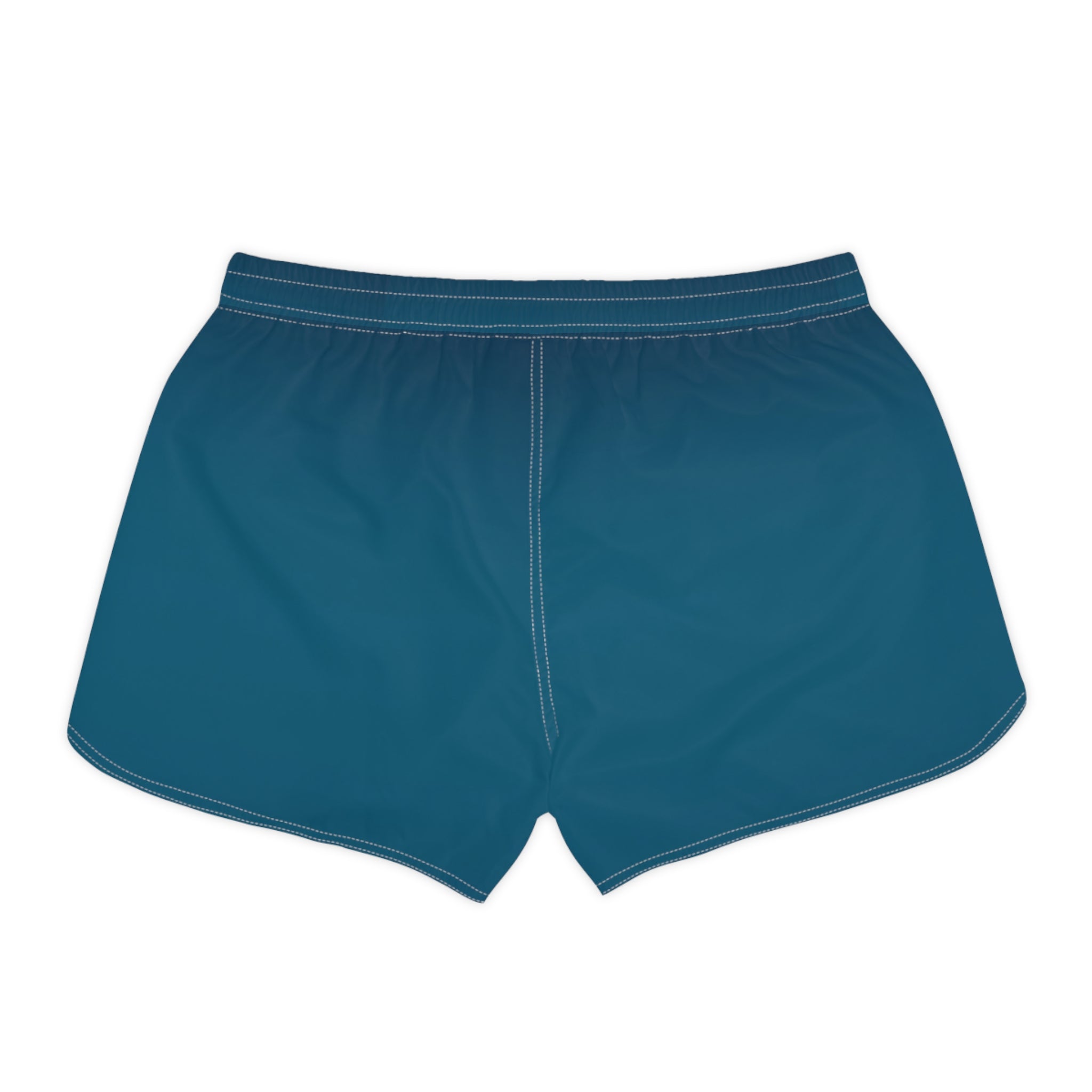 Teal Gradient Stripe Shorts | Casual Beachwear