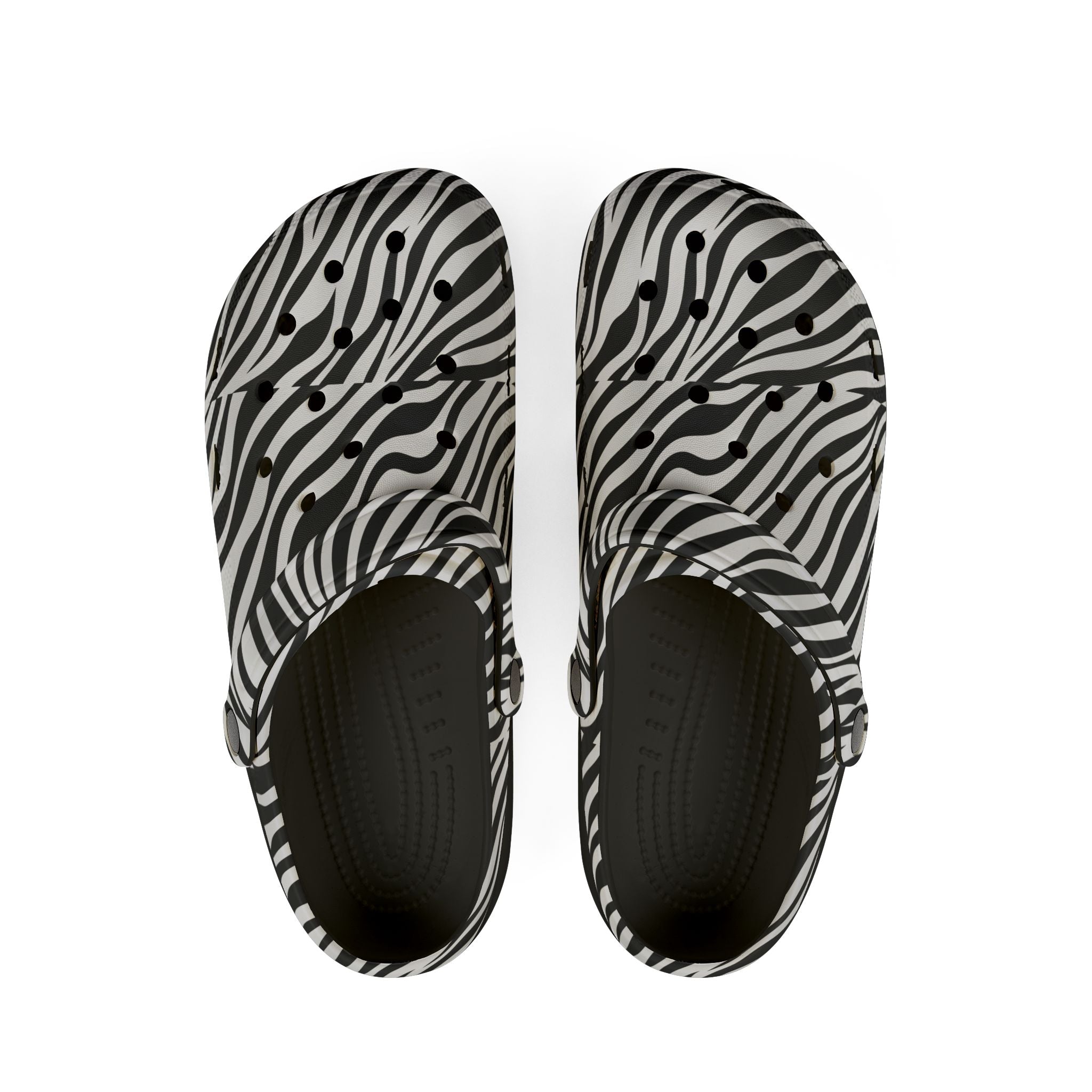 Zebra Print EVA Foam Clogs — Lightweight Slip-On Sandal