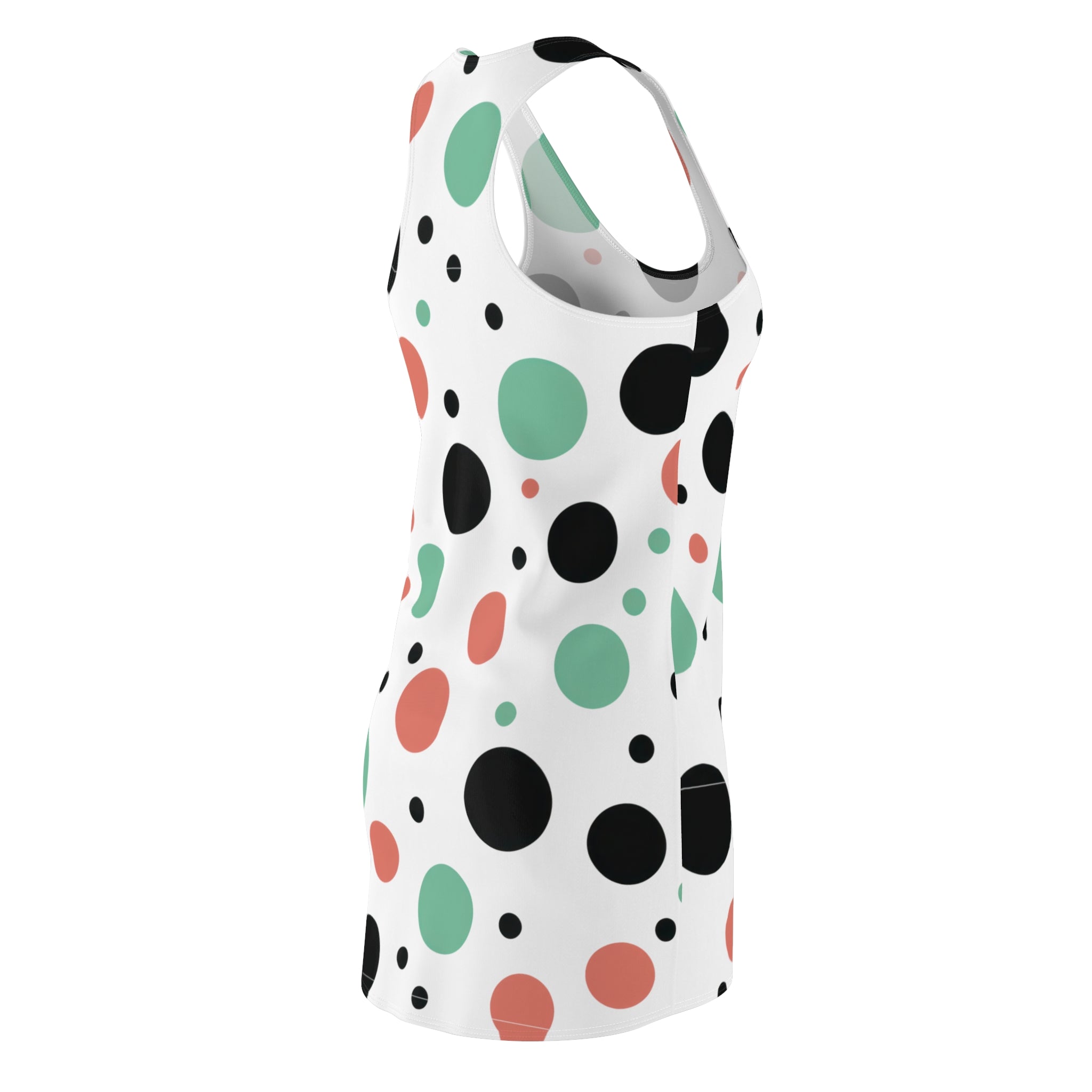 Colorful Abstract Polka Dot Racerback Dress — Summer/Spring