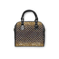 Gold Glitter Heart Pattern Shoulder Handbag | Sparkle Heart Print Purse