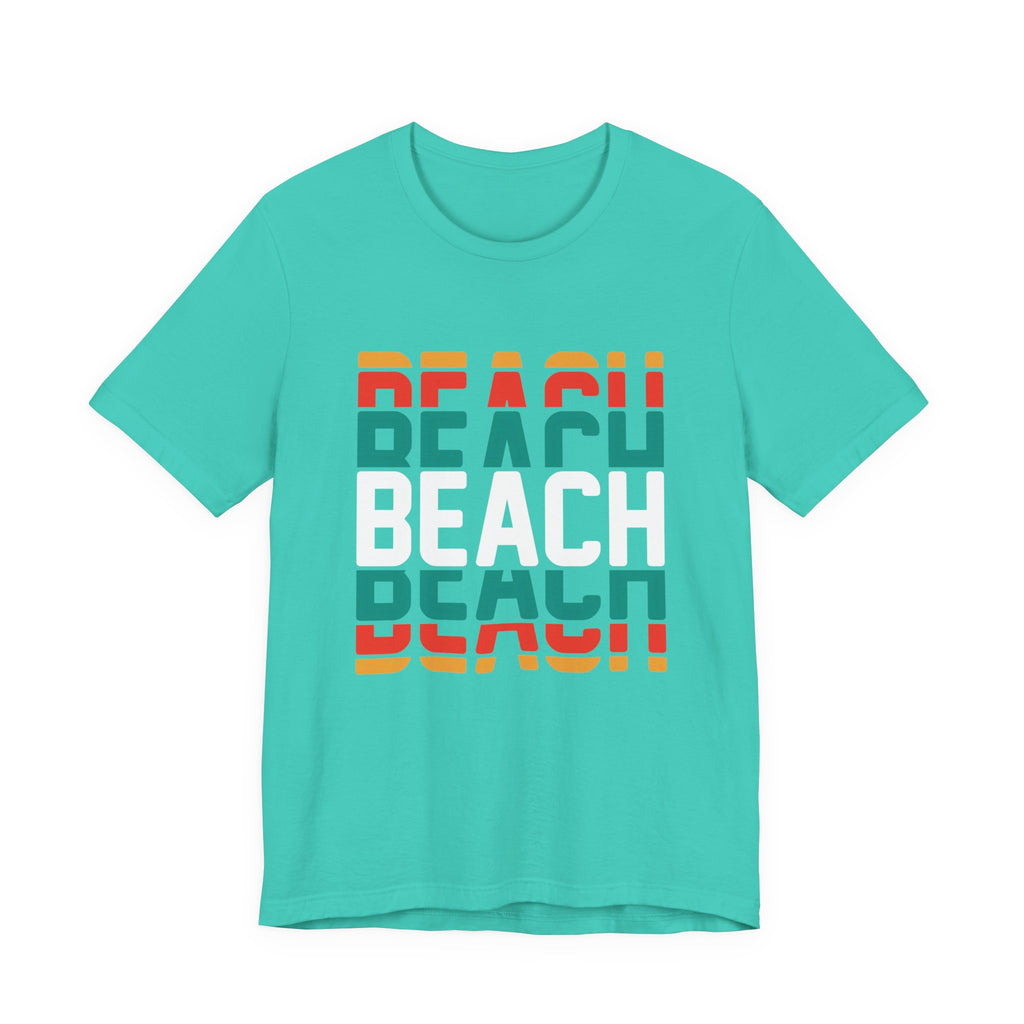 Retro Vintage Beach Tee | Beach Text Graphic T-Shirt
