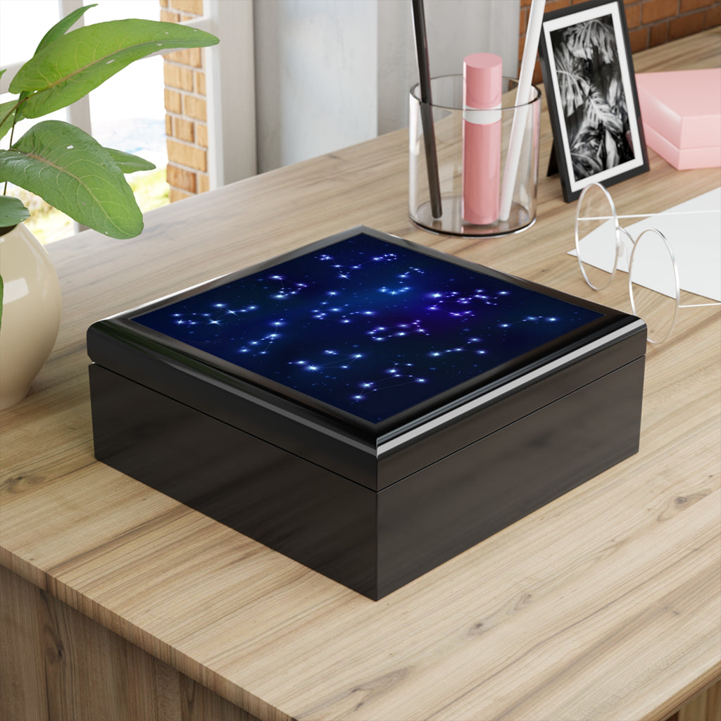 Constellation Jewelry Box – Star Map Trinket Keepsake
