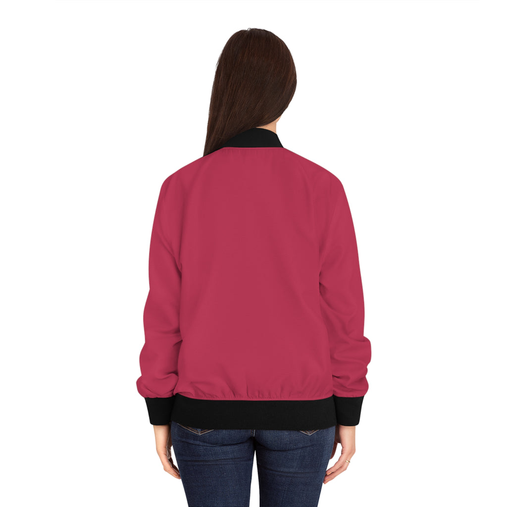 Women's Rose Bomber Jacket — Lightweight Bomber