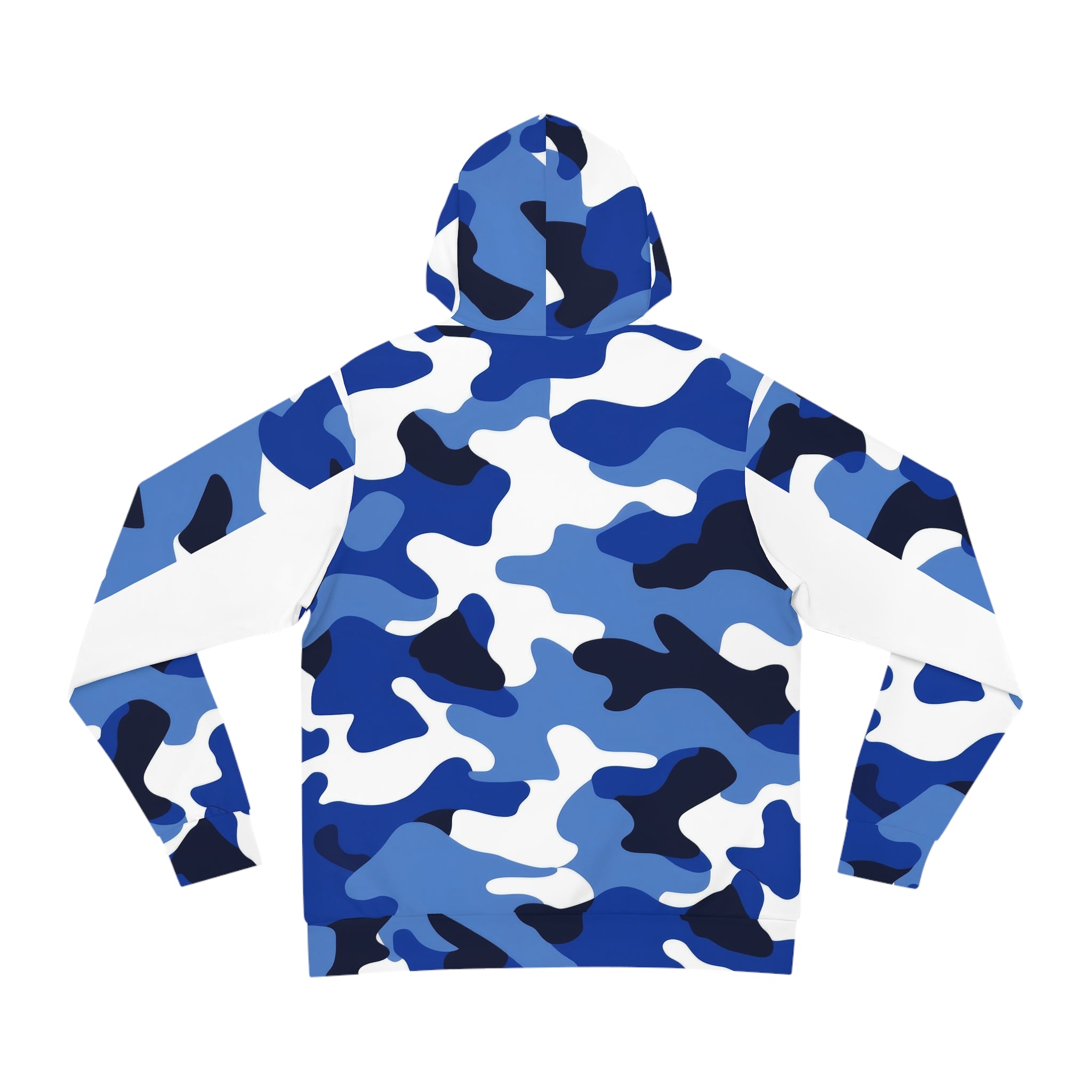 Arctic Blue and White Camo Pattern Hoodie | All-Over Print