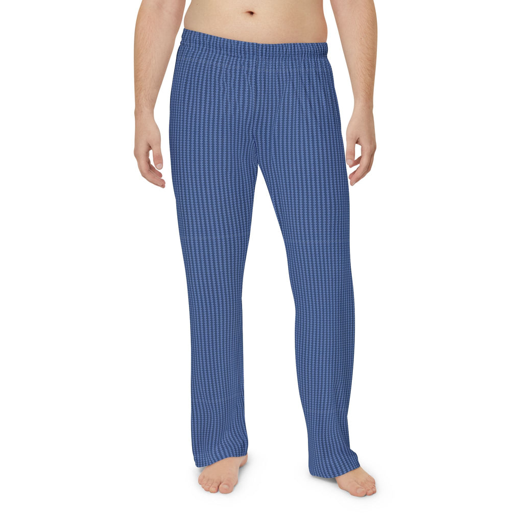 Men's Blue Pinstripe Pajama Pants - Comfortable Lounge Sleepwear