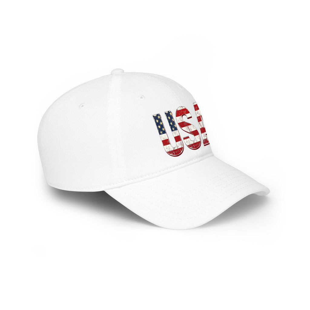 USA Flag Baseball Cap — Patriotic Low Profile Hat for 4th of July & Everyday Wear
