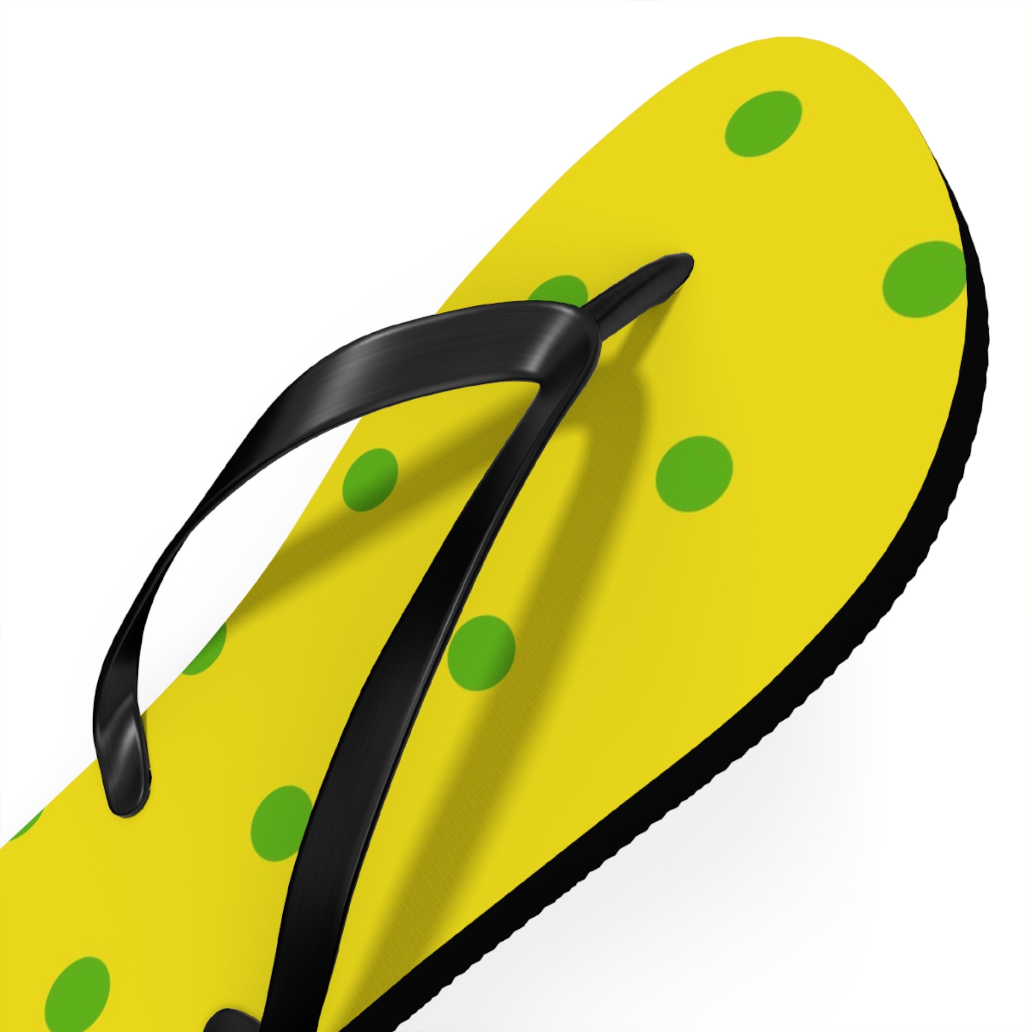Yellow Polka Dot Flip Flops – Fun Summer Beach Sandals