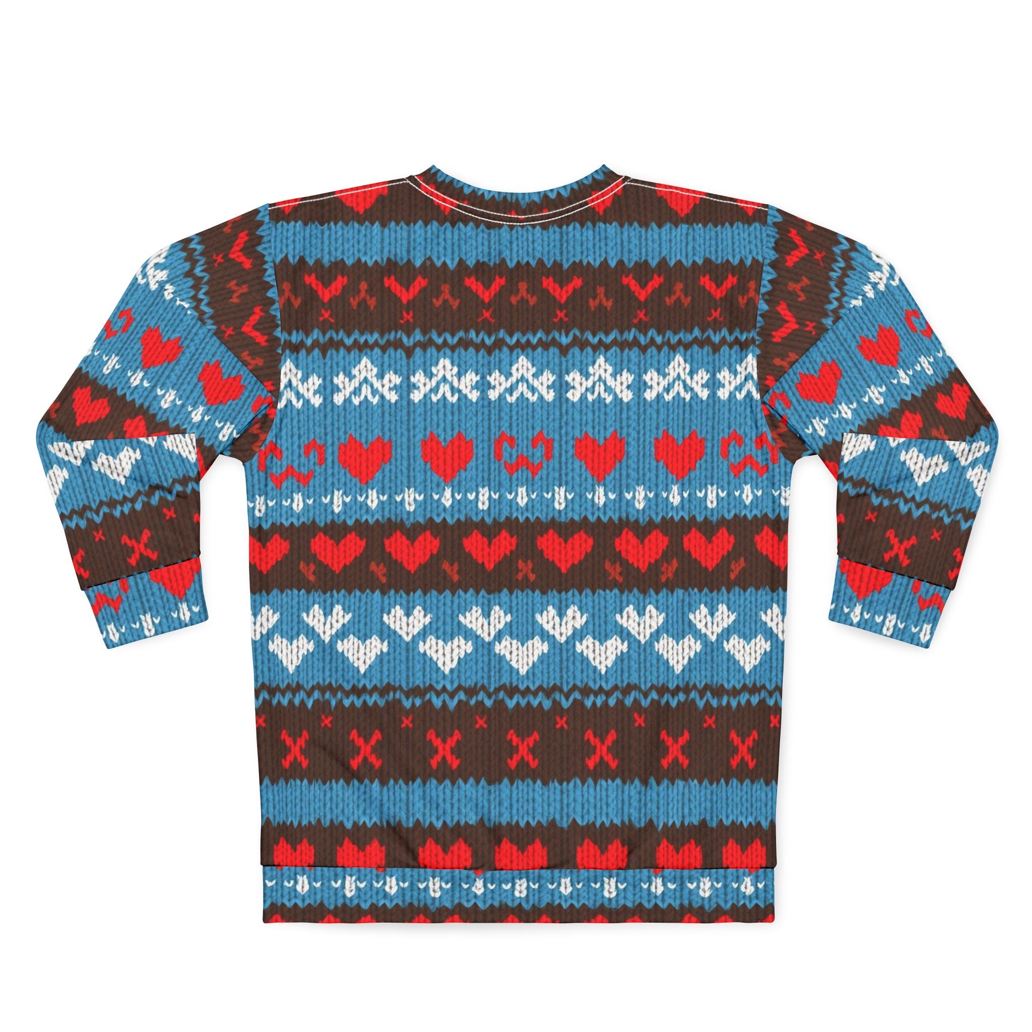Retro Heart Pattern Sweatshirt — Nostalgic Valentine’s Day Design