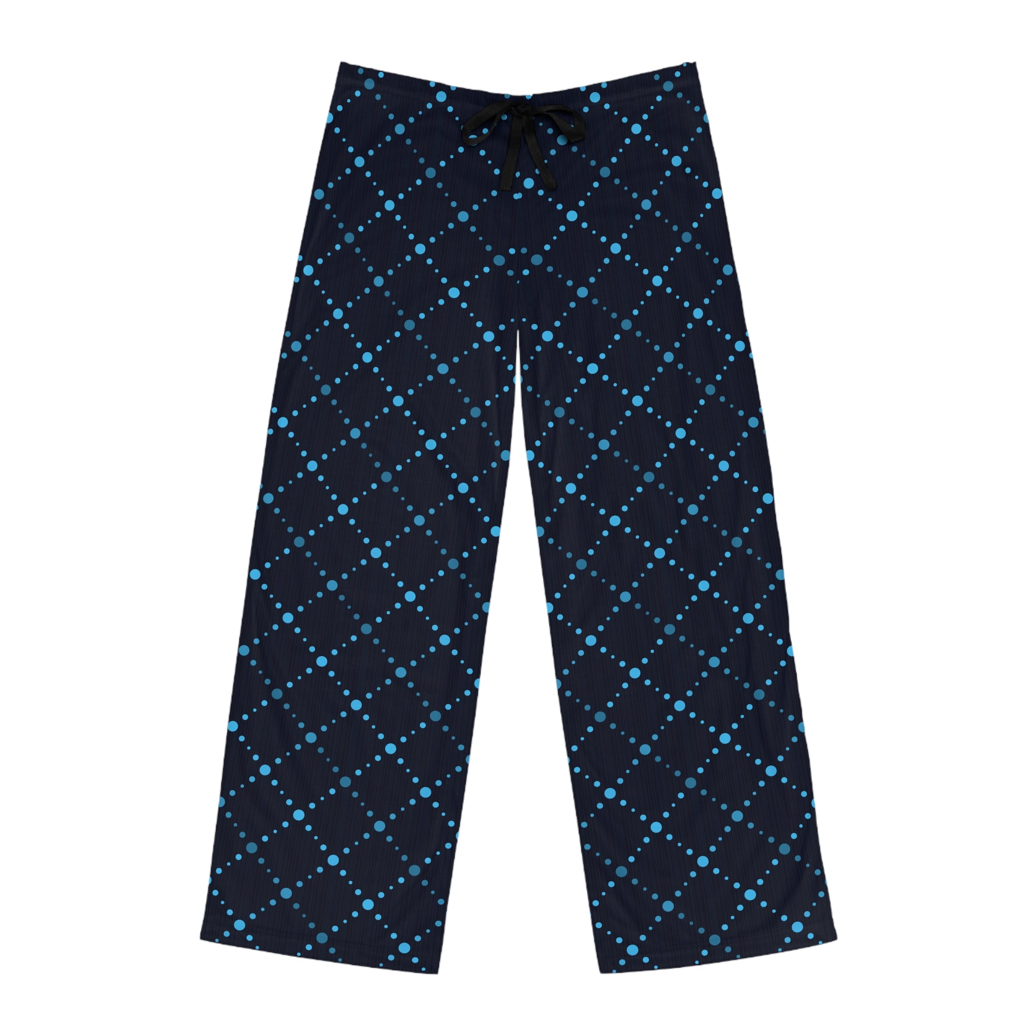 Men's Navy Blue Argyle Pajama Pants — Cozy Lounge Sleepwear