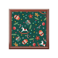 Christmas Jewelry Box – Festive Santa & Toy Pattern Keepsake Box