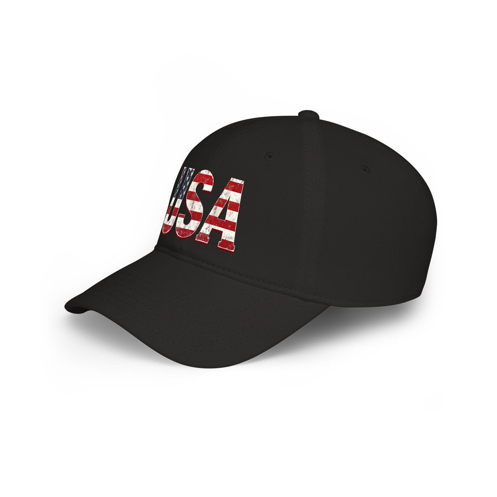 USA Flag Baseball Cap — Patriotic Low Profile Hat for 4th of July & Everyday Wear