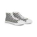 Checkerboard High Top Sneakers — Black & White Classic Skate Shoes