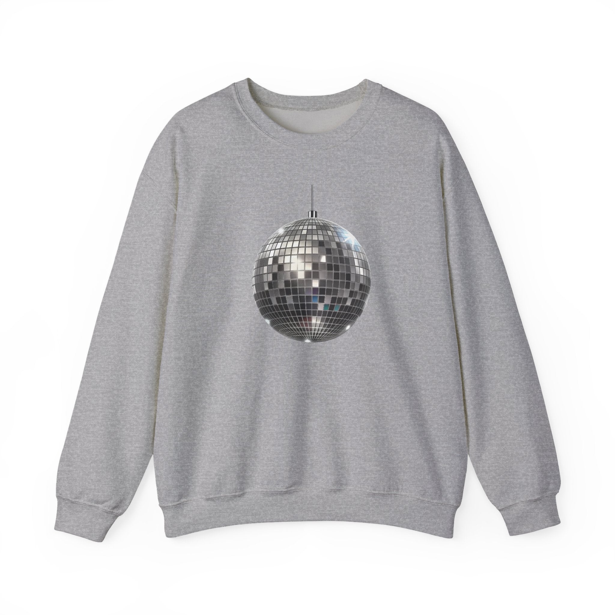 New Year Celebration Disco Mirror Ball Sweatshirt | Retro Dance Party Graphic