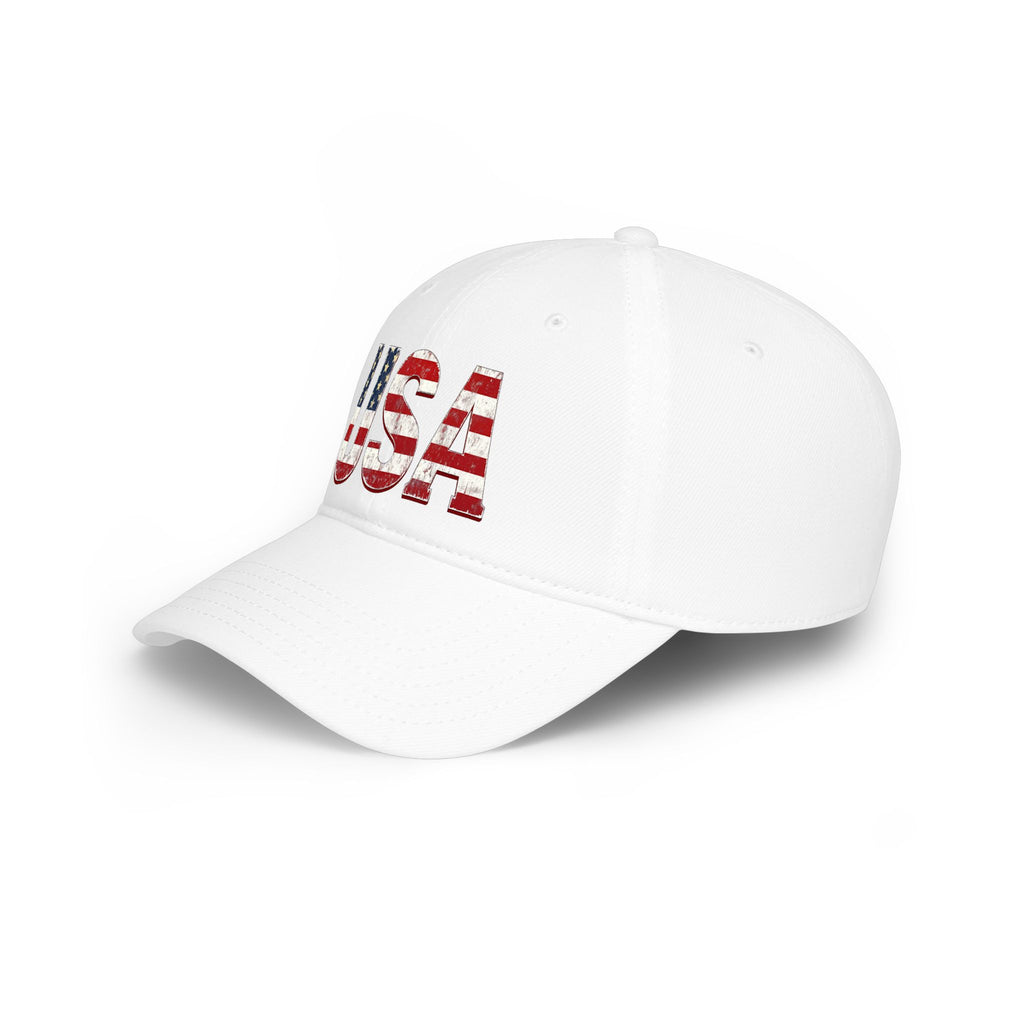 USA Flag Baseball Cap — Patriotic Low Profile Hat for 4th of July & Everyday Wear