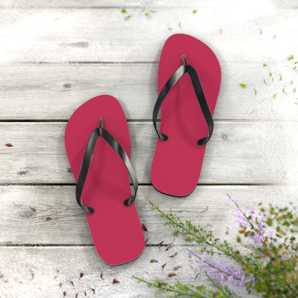 Raspberry Magenta Flip Flops – Lightweight Beach Sandals