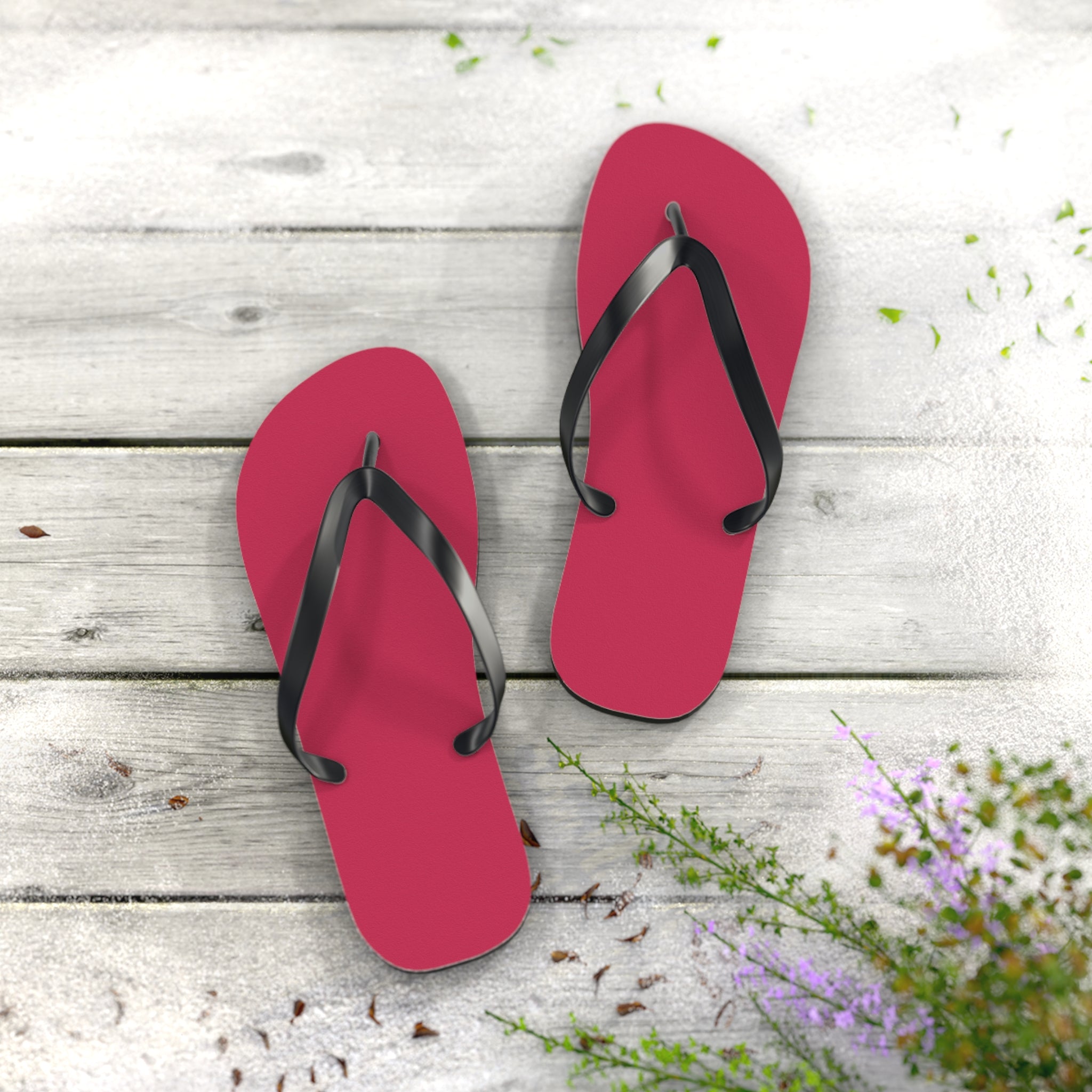 Raspberry Magenta Flip Flops – Lightweight Beach Sandals