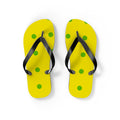 Yellow Polka Dot Flip Flops – Fun Summer Beach Sandals