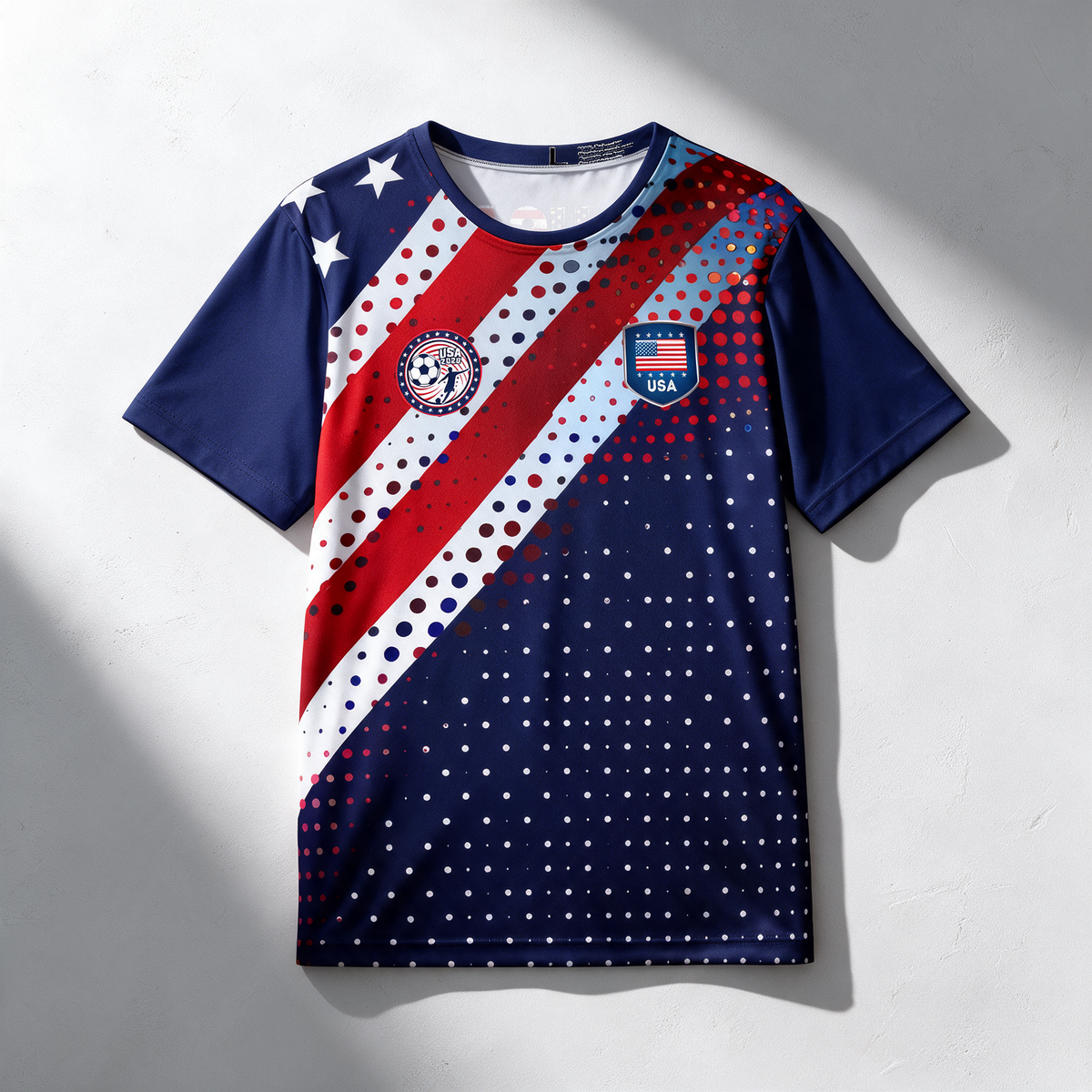 USA Flag Soccer Patriotic Jersey