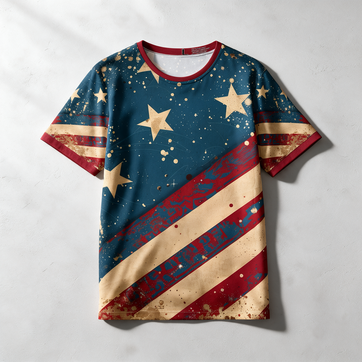 Vintage American Flag Sports Jersey
