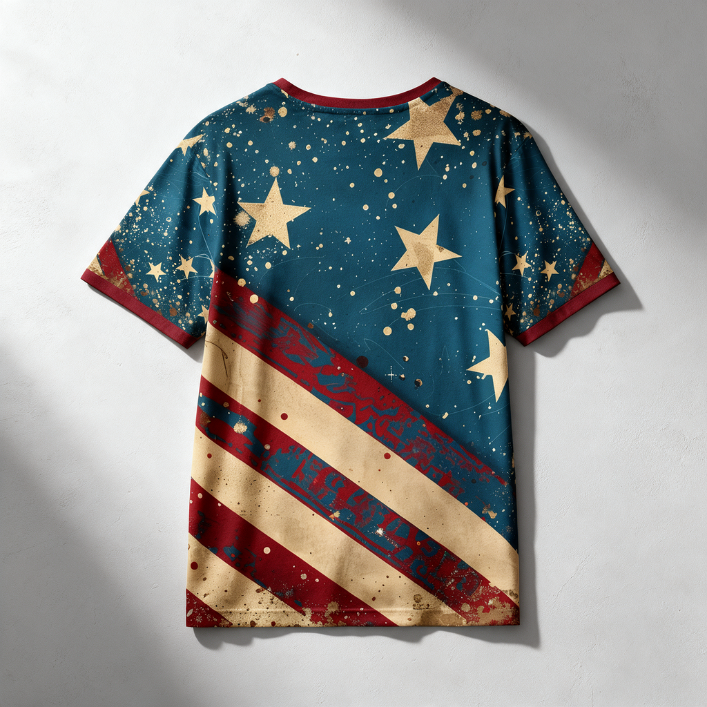 Vintage American Flag Sports Jersey