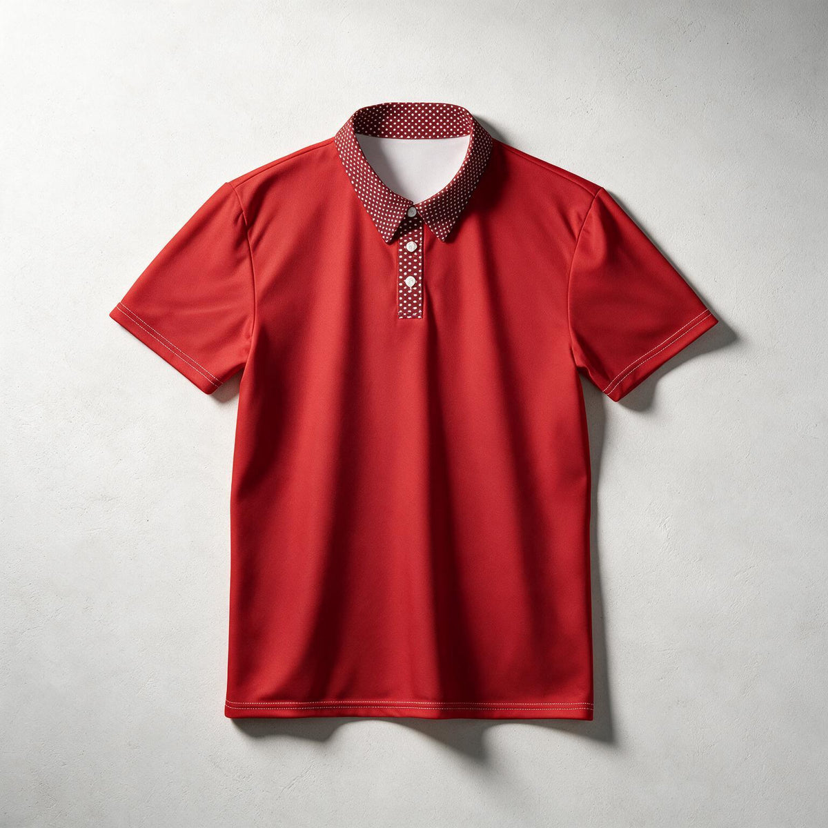 Red Polo Shirt — Classic Short-Sleeve Collared Tee