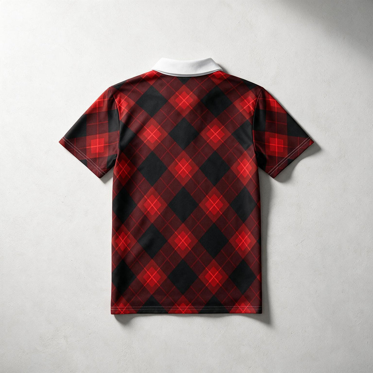 Red Buffalo Plaid Polo Shirt — Classic Lumberjack Plaid Polo