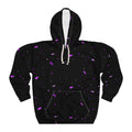 Purple Paint Splatter Hoodie — Artistic Pullover