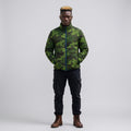Green Camo Pattern Puffer Jacket | Camouflage Outerwear