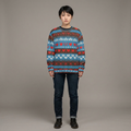 Retro Heart Pattern Sweatshirt — Nostalgic Valentine’s Day Design